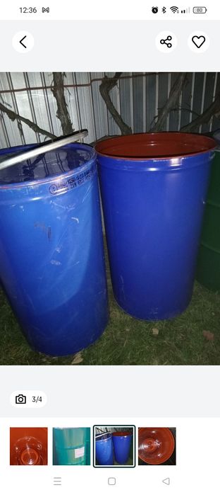 Butoaie curate de tabla cu capac