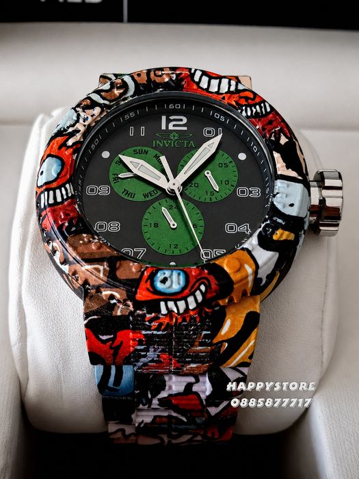 INVICTA Flux green dial 52 mm, Инвикта нов мъжки часовник