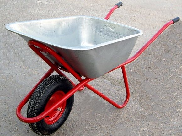 Тачка, тележка, арба усиленная, 110л корыто, 250 кг грузоподъёмность