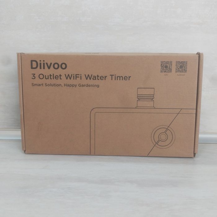 НОВ Смарт WiFi Таймер за Поливане Diivoo (3 Независими Зони) – Професионален Програматор