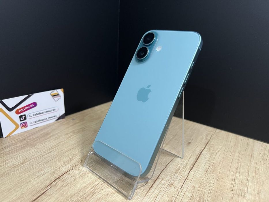 iPhone 16 128Gb Teal Second-Hand Foarte Bun 3 ani garanție, Telefoane