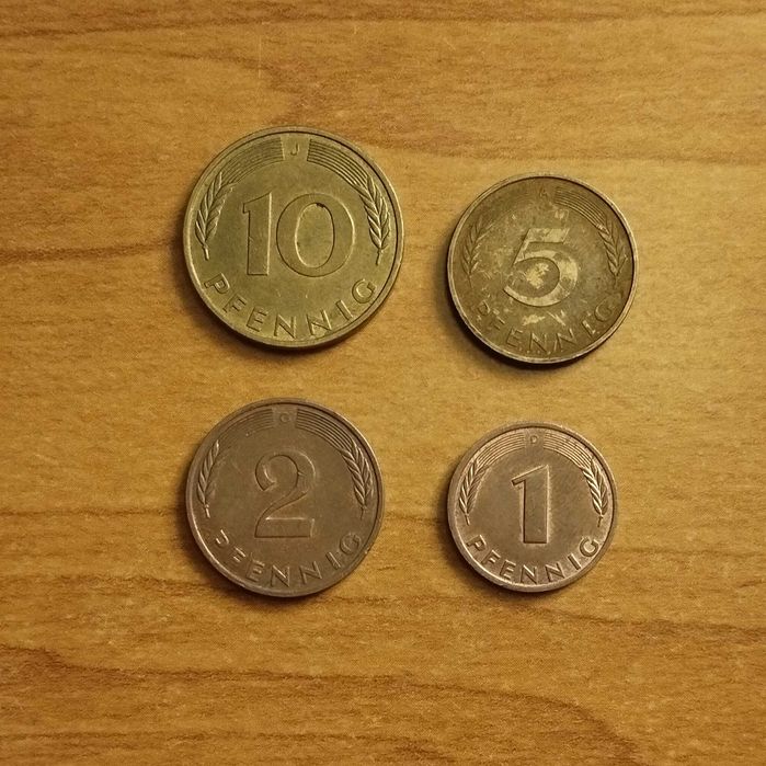 Стари германски монети от 1992
