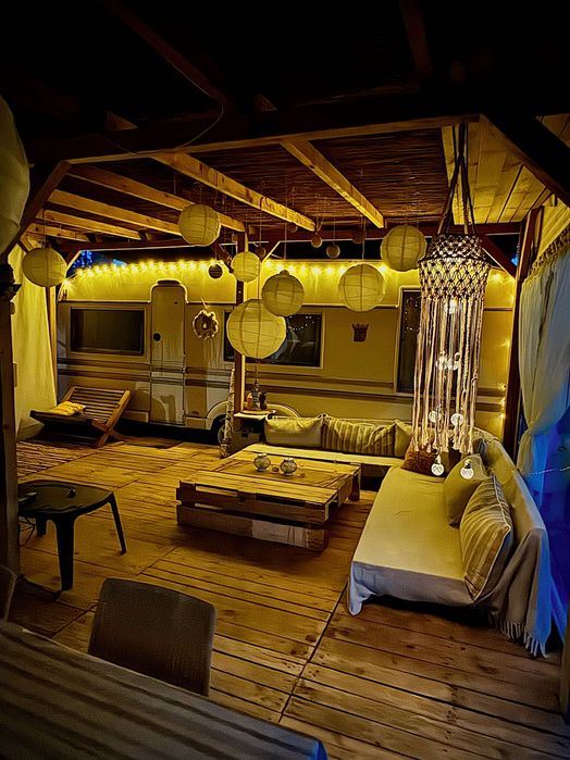 ЛЯТО 2026! Бохо Каравани под наем на “Кайт Къмпинг Градина” ДО ПЛАЖА