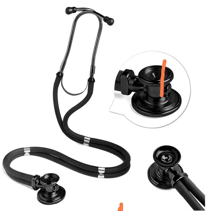 PRODUS NOU | Stetoscop Profesional Rappaport Full Black