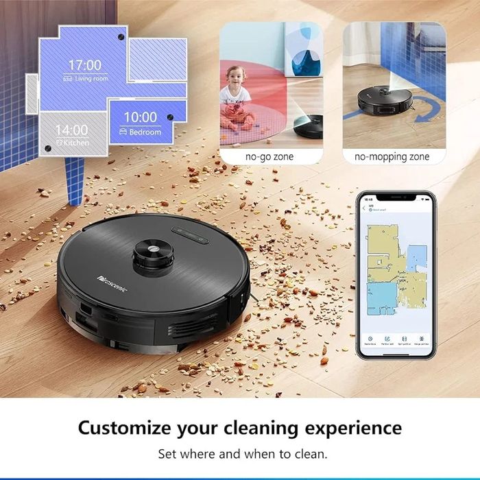 Прахосмукачка робот Proscenic M8, WLAN, App, Alexa