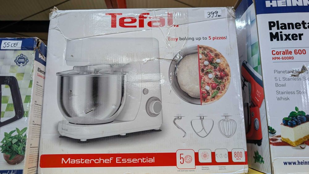Robot de bucatarie Tefal MasterChef Essential QB150138, 800W - RESIGILAT