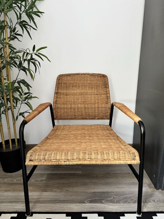 Fotoliu, ratan/antracit IKEA