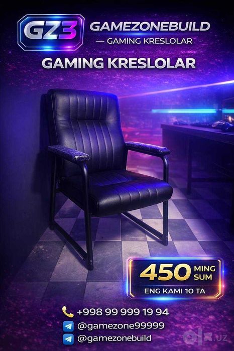 Igrovoy stullar kreslolar game club uchun