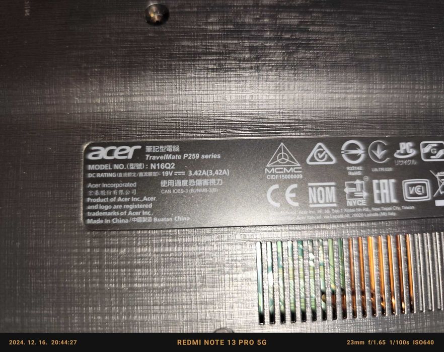 Laptop gaming Acer Travelmate P259, I7-7500U, 8Gb Ram, ssd256, pv dedi