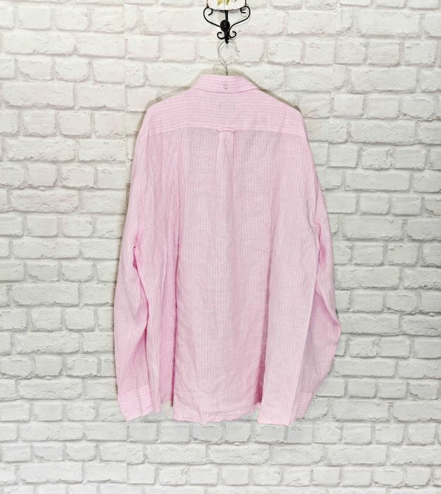 GANT 100% Ленена розова мъжка риза размер 3XL / XXXL