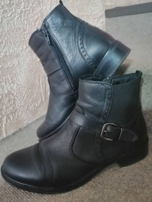 Дамски боти от естествена кожа Тамарис