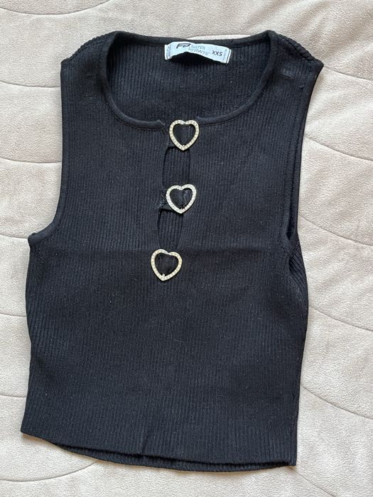 Парти топ с украшения с камъни