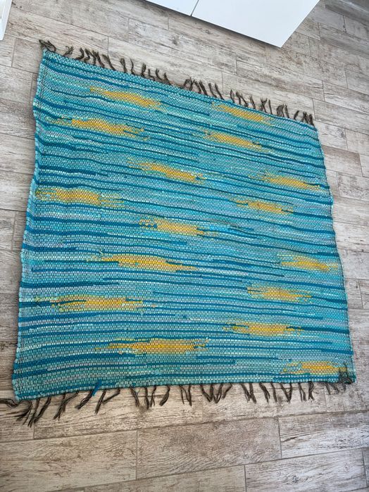 Килим 100% памук, 145/130 см, след дълбокотъканно пране