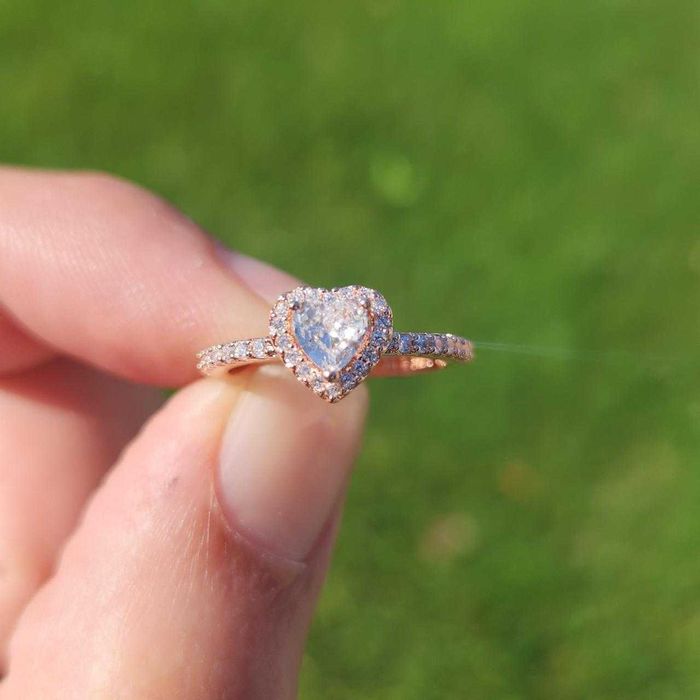 Inel Pandora Inimă (Aur Roz)