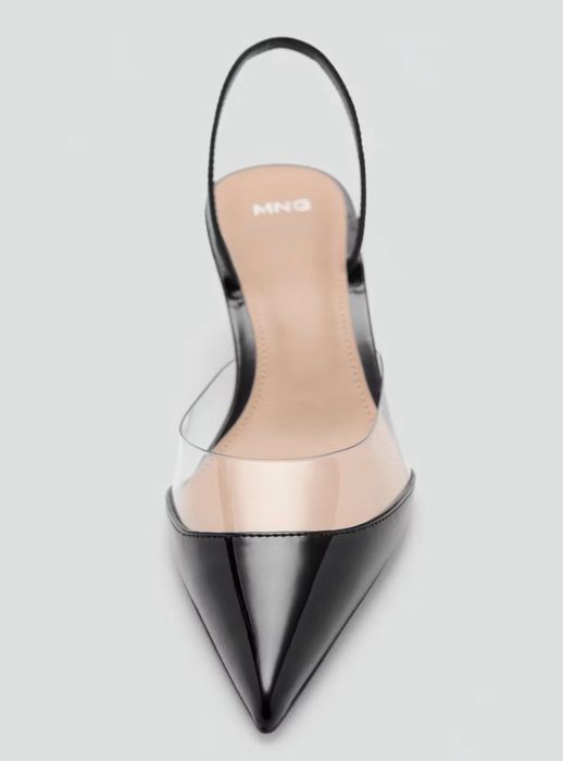 Черни ниски токчета Mango