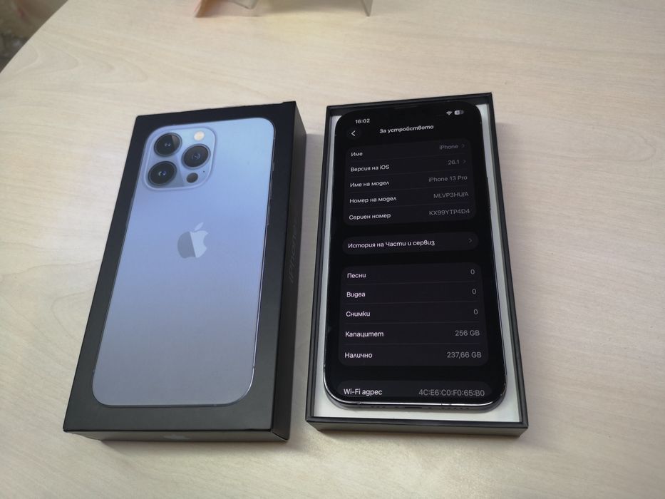 Iphone 13 Pro-256gb - Sierra Blue /100%Battery health