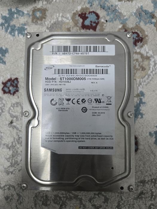HDD 1 ТБ Samsung б/у