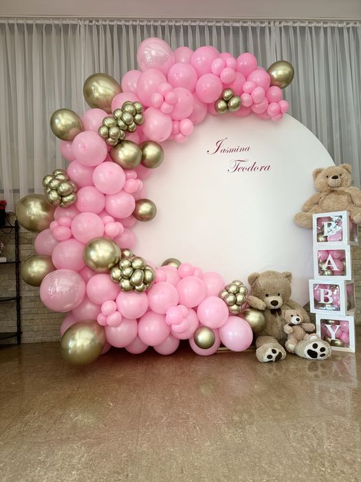 Decor nunta /botez/arcada baloane /arcada flori