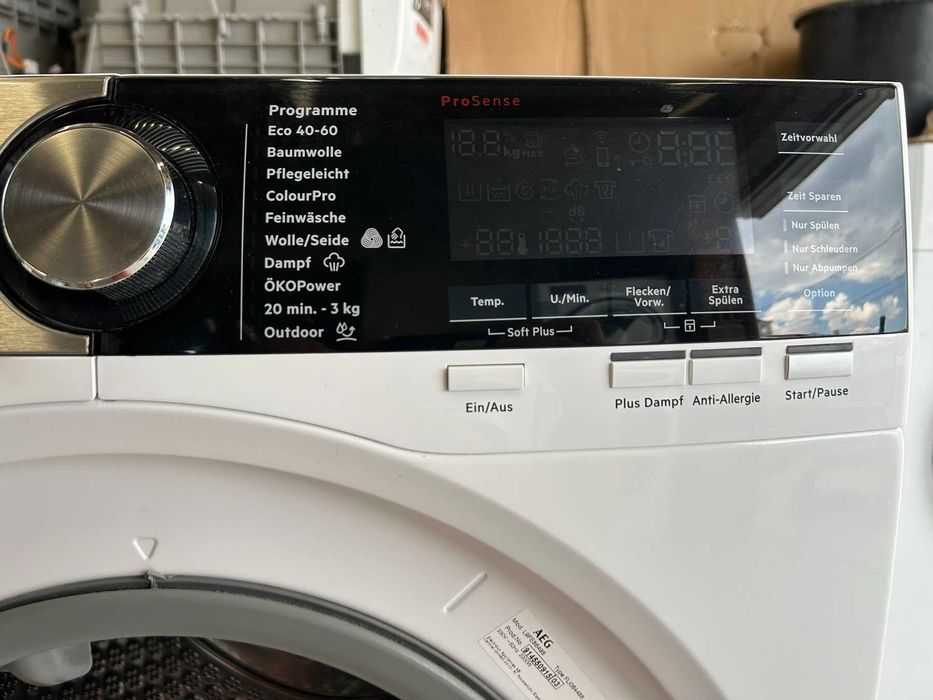Пералня AEG 9000 Series 9кг SoftWater Technology А+++