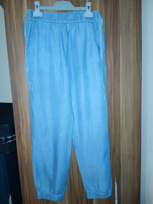 Pantaloni largi fete 146 cm