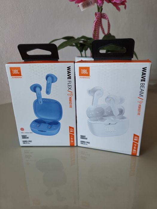 Casti in-ear JBL Wave Beam/Flex, True Wireless, Deep Bass, Sigilate!