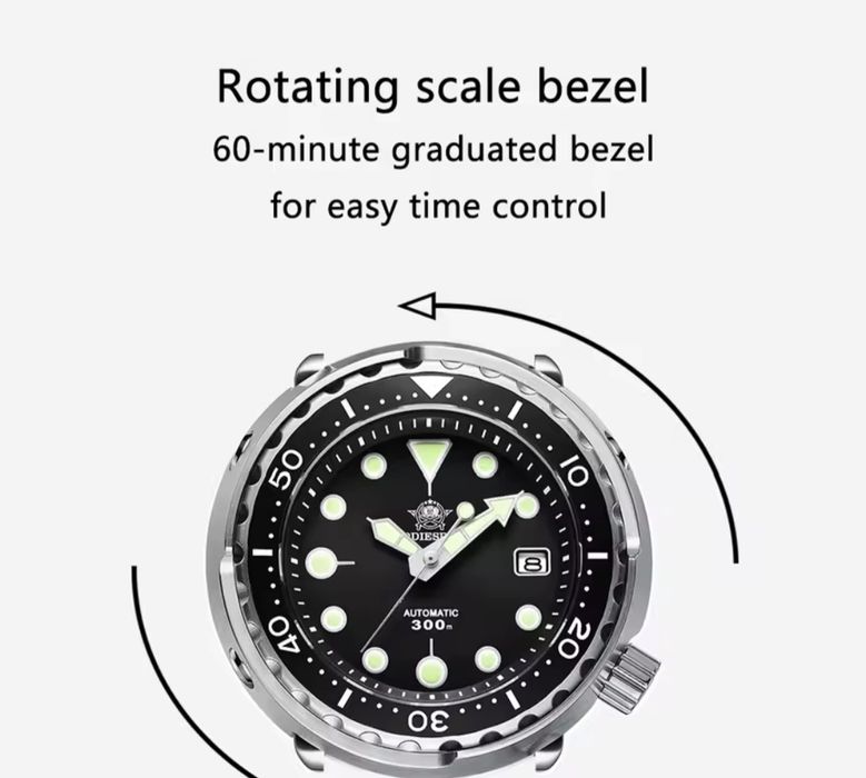 Чисто нов diver механичен часовник Addiesdive