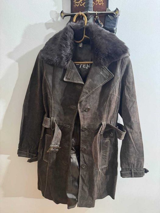 Натуральная замшевая куртка, винтаж