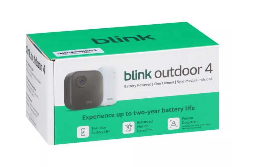 Blink outdoor 4 камера за наблюдение със синк модул и звънец с камера