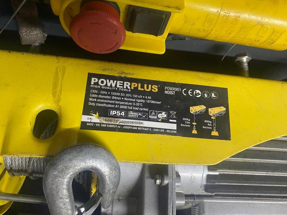 Scripete, palan electric Powerplus POWX901, 1000W, greutate -N2-