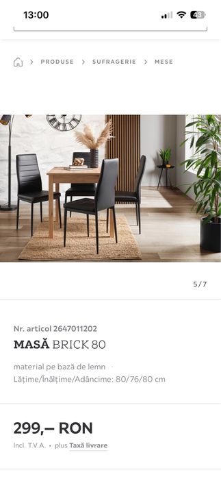 Vand masa noua Moemax