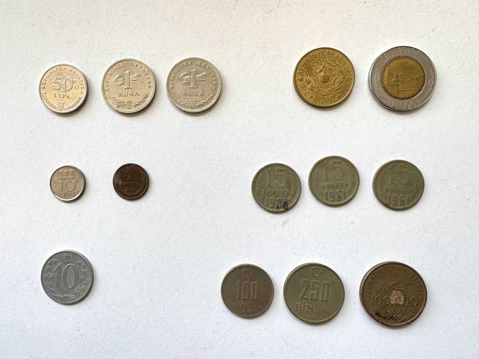 Lot peste 120 monede vechi - Germania, România, Ungaria, URSS, Italia