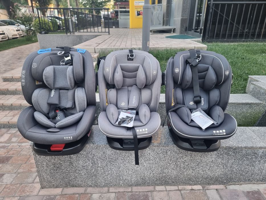 Комфортное детское автокресло isofix 0+ 36 кг крутится на 360 градусов