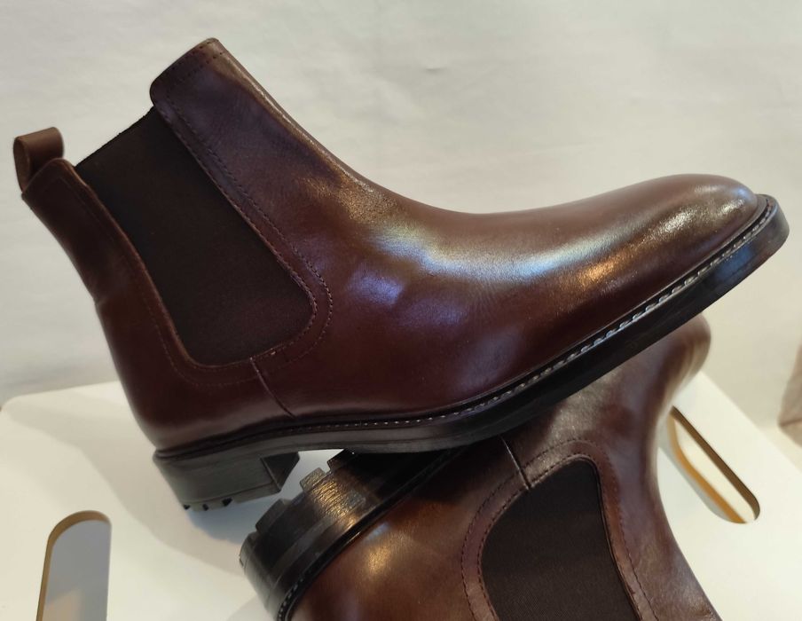 Ghete chelsea plain toe 41.5 42 Lavoratione Artigianale NOI piele nat