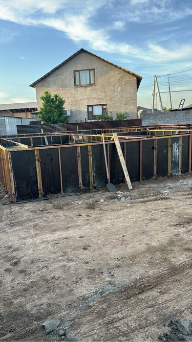 Фундамент опалубка бетон