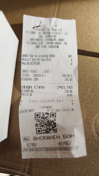 Като нови Huawei Freebuds 5, гаранция