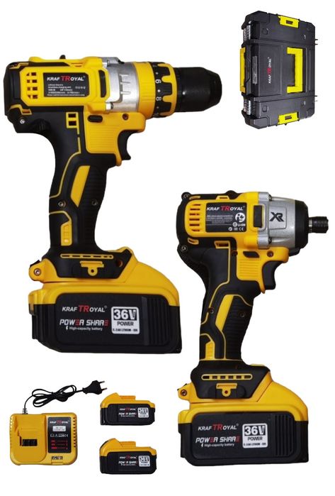 Безжичен Импакт + Винтоверт KraftRoyal  Акумулаторен ПРОМО