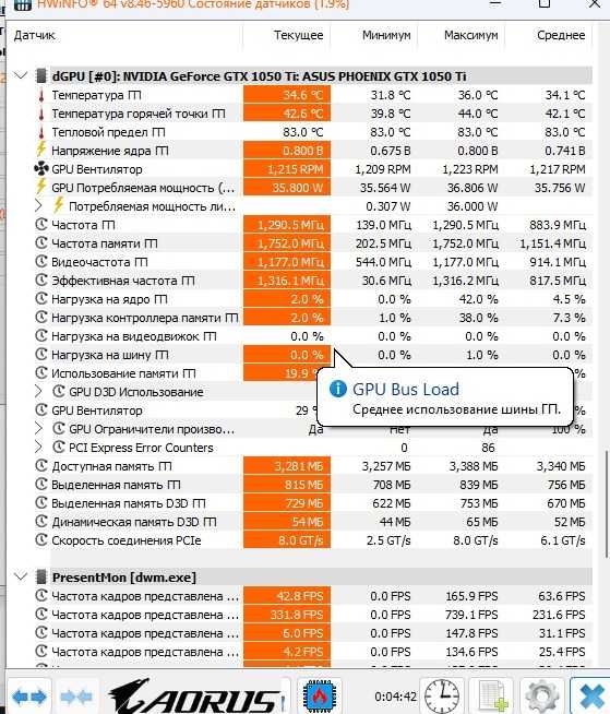 Видеокарта GTX 1050 Ti