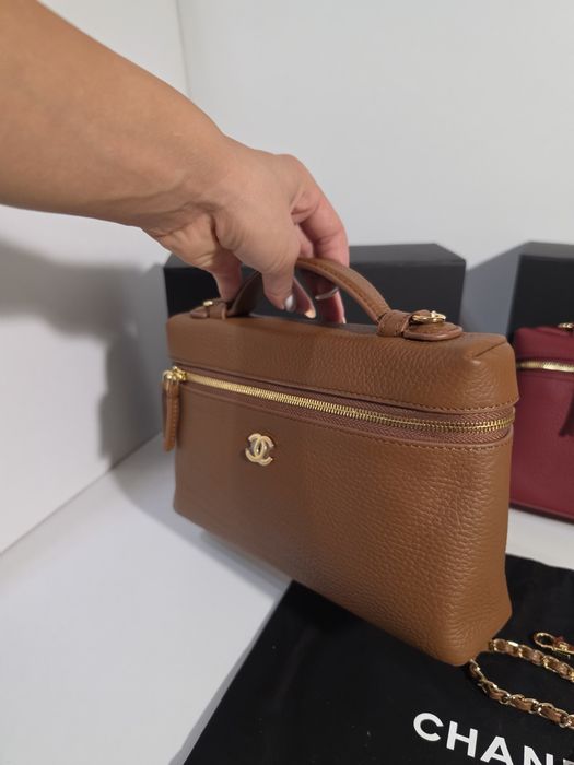 Дамска чанта Chanel Lunch Box 26C Brown