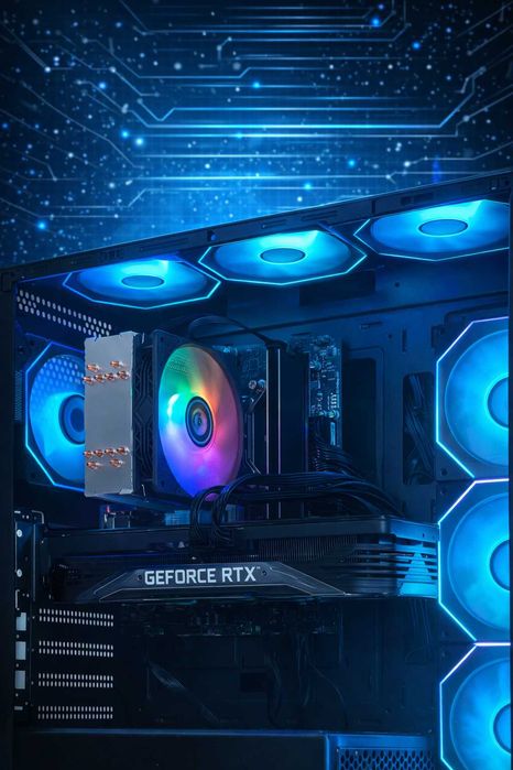 Игровой ПК 27" 240hz i5-14400 + RTX 5060 | 32GB DDR5 | 1TB РАССРОЧКА