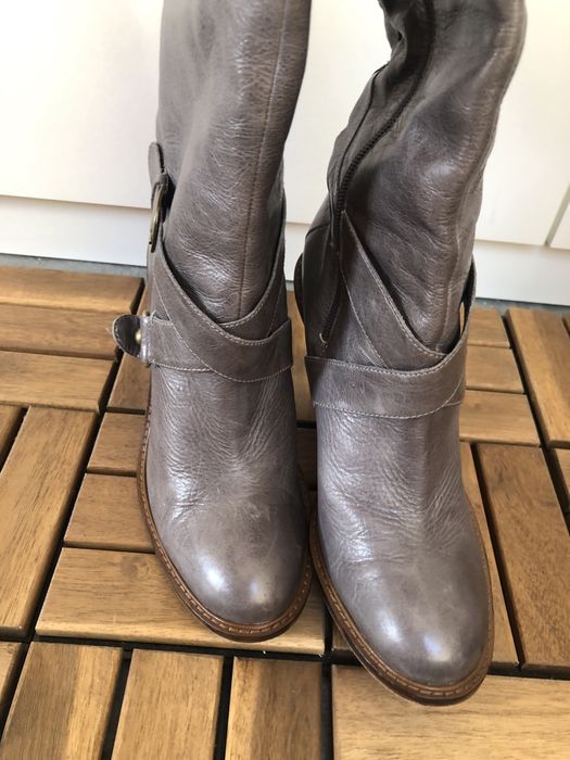 Cizme piele gri 39