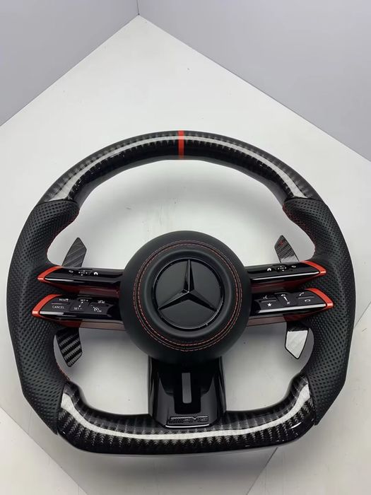 Volan Mercedes AMG Piele Carbon Padele la comanda