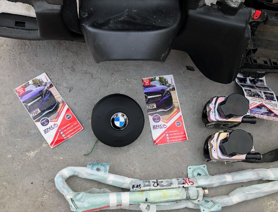 BMW X5 F15 X6 F16 plansa bord airbag volan cortina pasager centuri e70