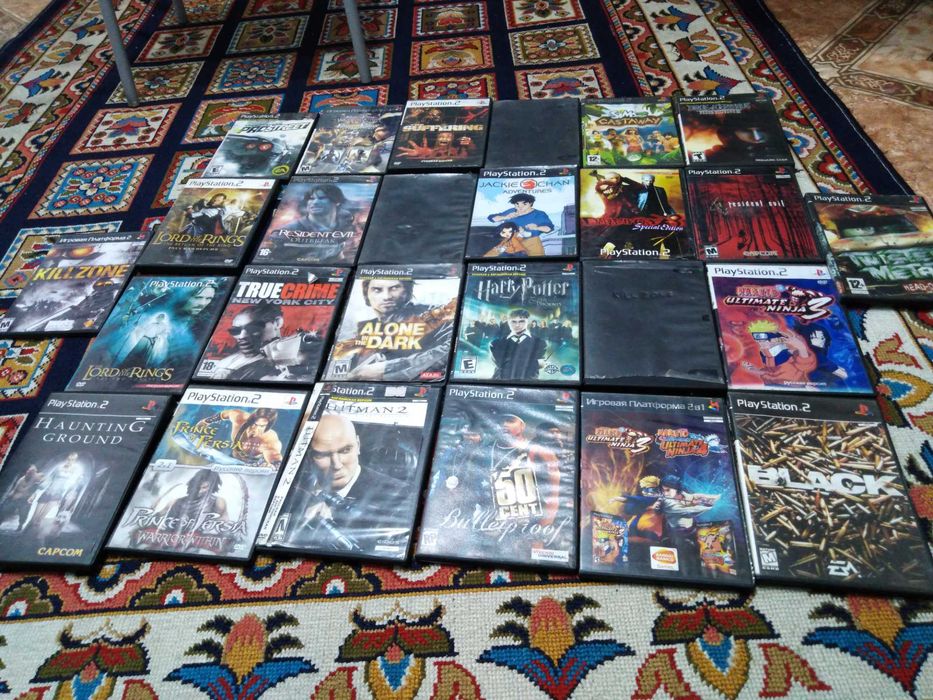 Пс2 и 26 дисков с играми