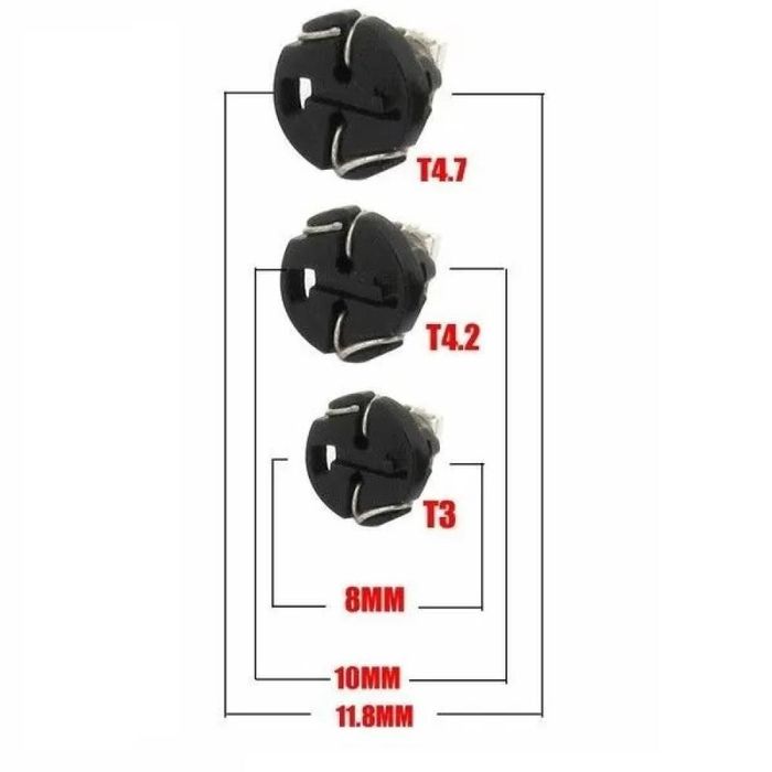 крушка с фасунга 12v, т4.7 бяла 1брой vertex