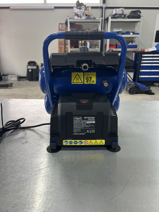 Безмаслен компресор Scheppach HC10 Twin-8 бара,750W