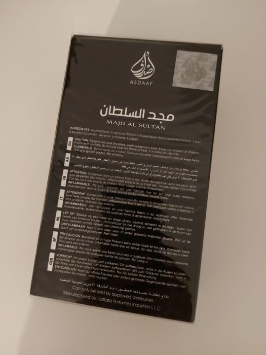 Asdaaf Majd Al Sultan Black Intense Eau de Parfum 100ml