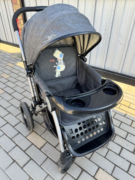 Коляска зима и лето барс серый