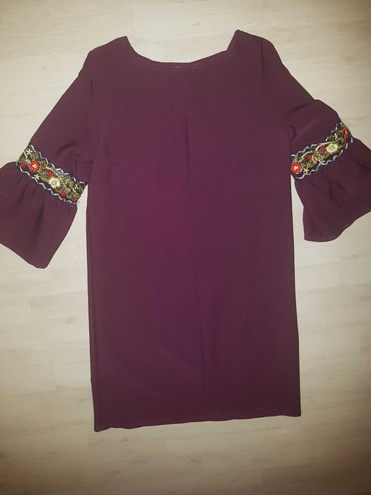 Rochie clopotel burgundy