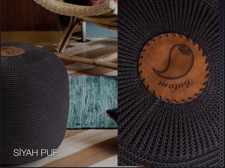 Плетени пуфове/ табуретки
