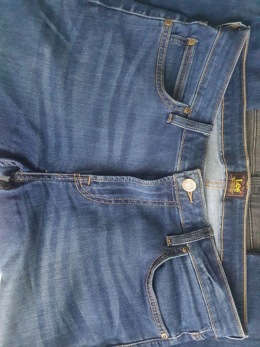 Blugi/Jeans Lee Malone Albaștri/Blue Wash W32L32
